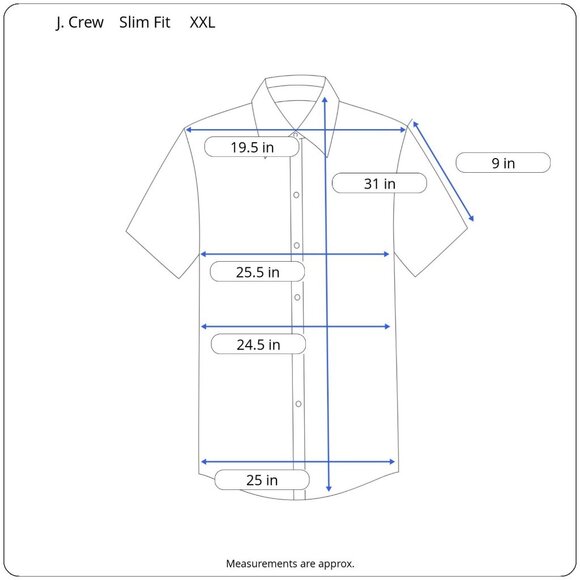 J Crew Mens Slim Fit Short Sleeve Cotton Poplin Shirt Blue Ditzy Floral Size XXL - Picture 3 of 14